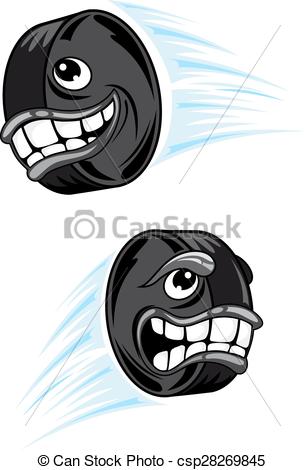 305x470 Hockey Puck Cartoon Characters Mascot Design. Cartoon Flying