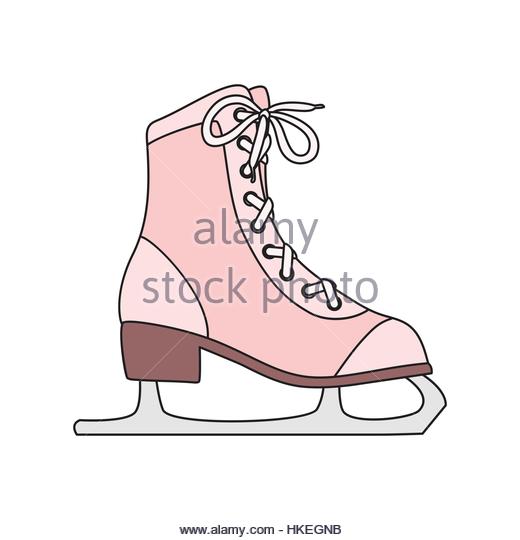 520x540 Ice Skate Boot Icon Cartoon Stock Photos Amp Ice Skate Boot Icon