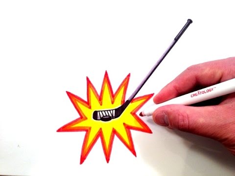 480x360 How To Draw A Hockey Stick Hitting A Puck