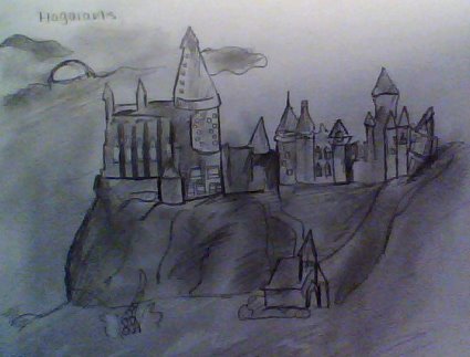 425x323 Hogwarts Castle Drawing By Rileyfelton