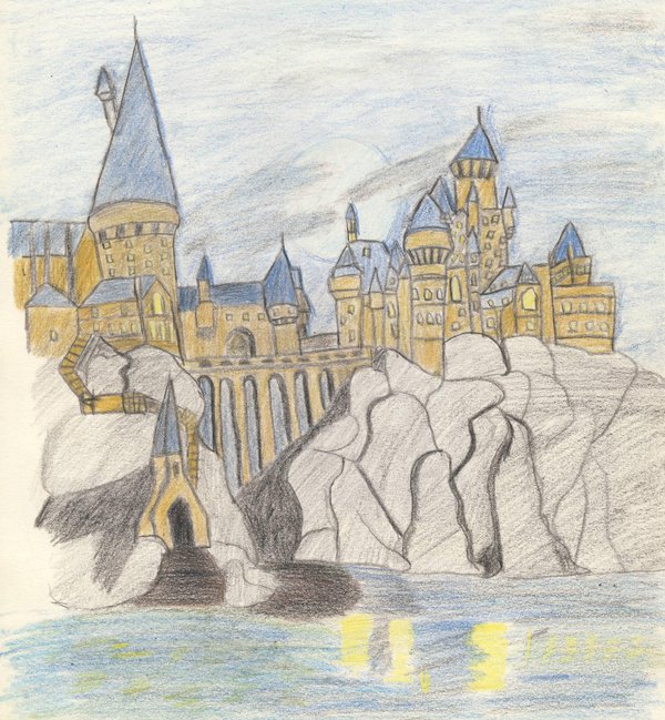 Hogwarts Castle Drawing at GetDrawings | Free download