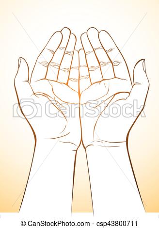 328x470 Hand Holding Position Vector Clip Art