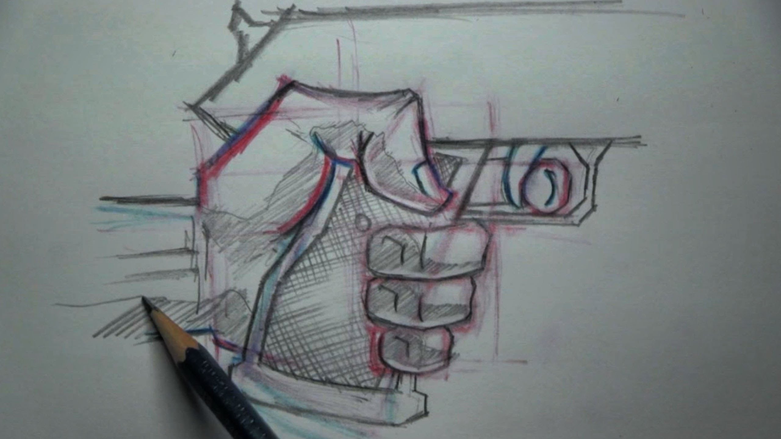 2560x1442 How To Draw Hand Holding A Gun