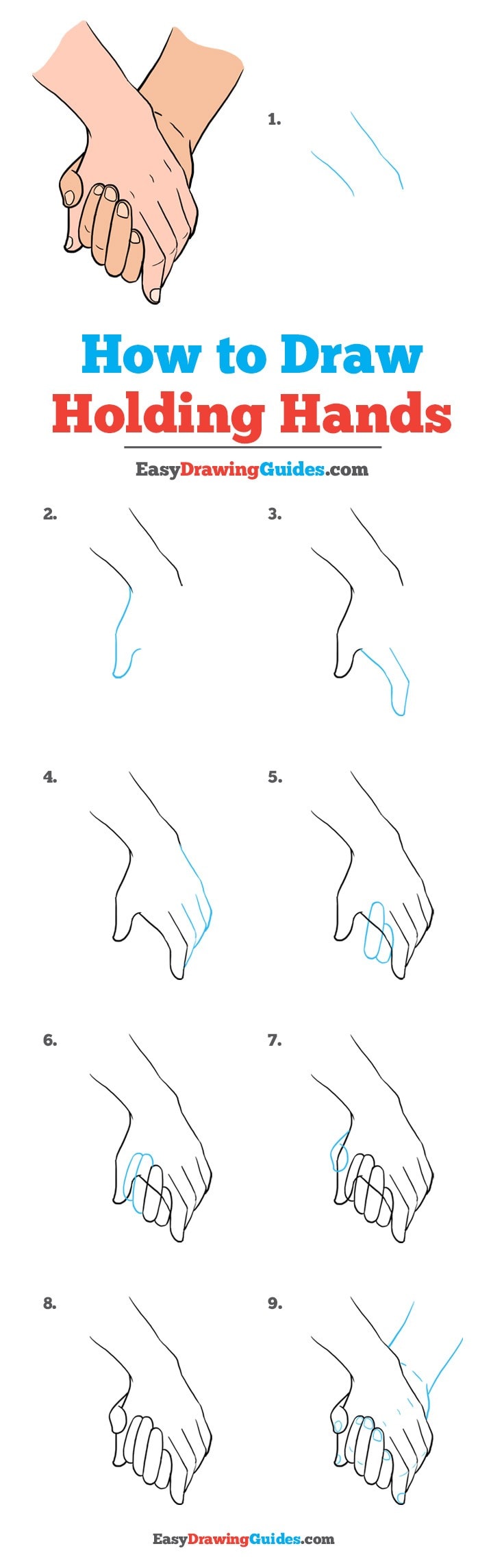 736x2288 How To Draw Holding Hands