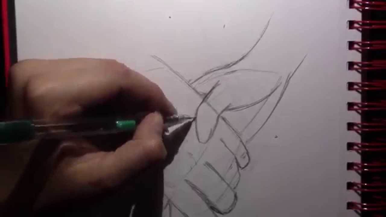 1280x720 How To Draw Holding Hands Two Different Ways (Valentines Day
