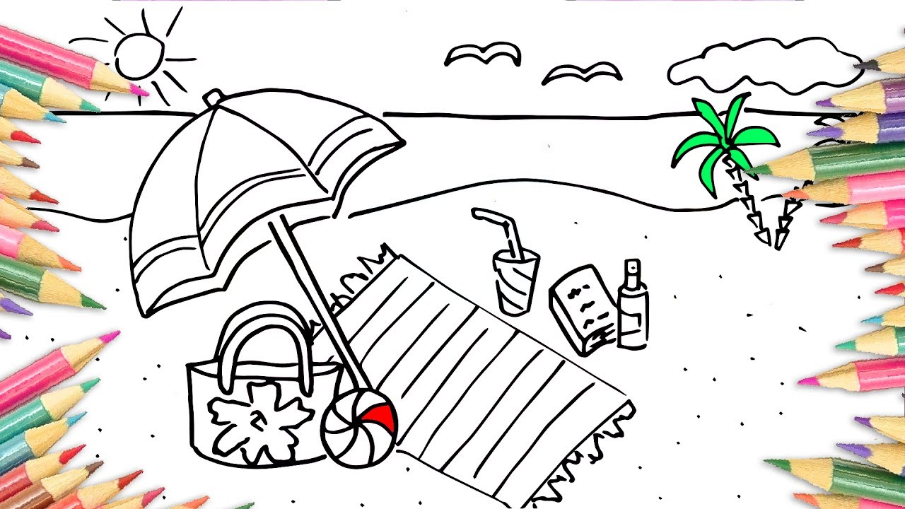 1280x720 How To Draw Holiday Coloring Pages For Kids Learn Drawing Art