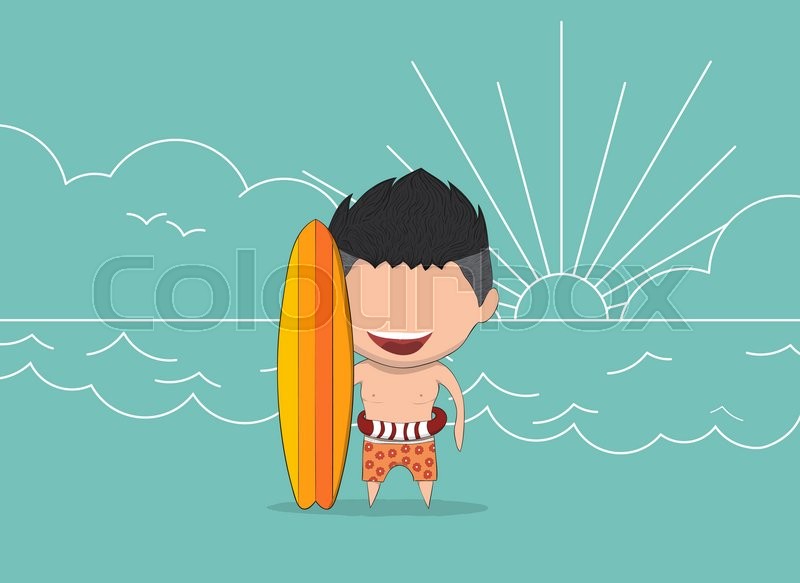 800x583 Vector Illustration Of A Happy Face Man. A Concept Of Balancing
