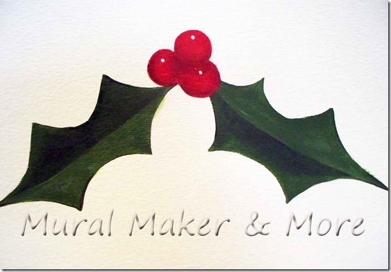 563x391 How To Paint (And Draw) Holly And Berries