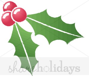 300x272 Simple Holly Berries Rough Edge Holly Clipart