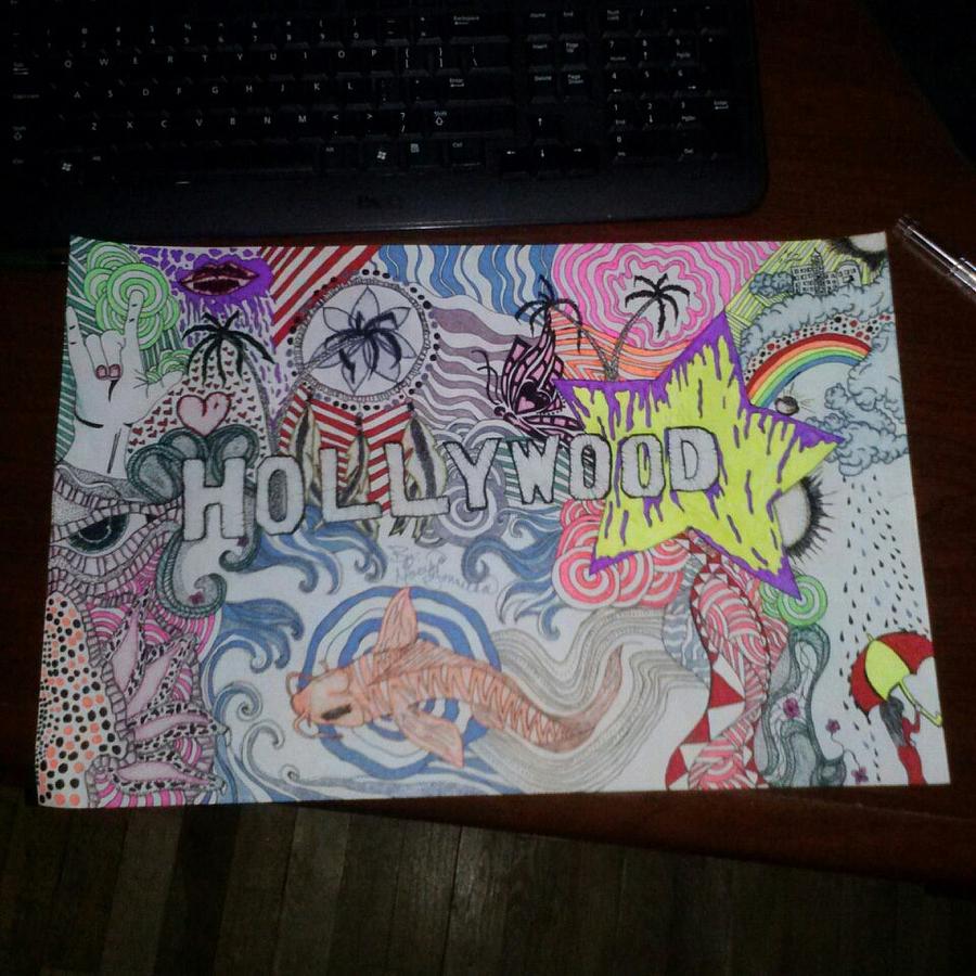 900x900 Hollywood Drawing By Marisa Gonnella