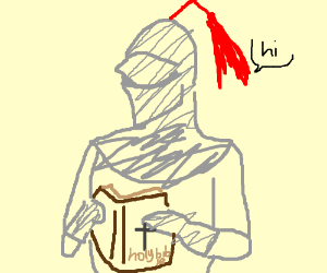 300x250 A Knight Needs The Holy Bible To Speak (Drawing By Chori)