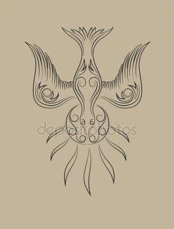 343x450 Dove Icon. Dove Line Drawing, Holy Spirit Stock Vector