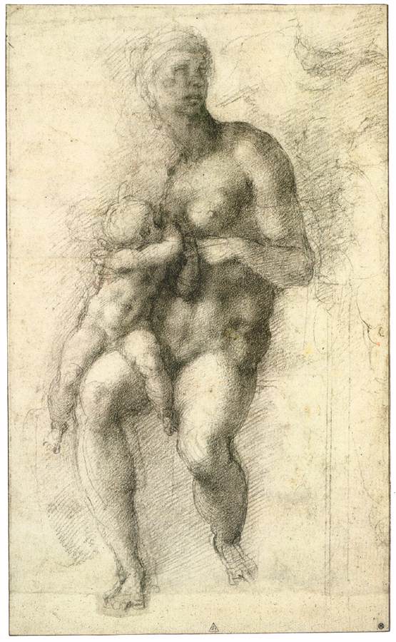 555x900 Michelangelo Buonarroti, 1475 1564, Italian, The Holy Family