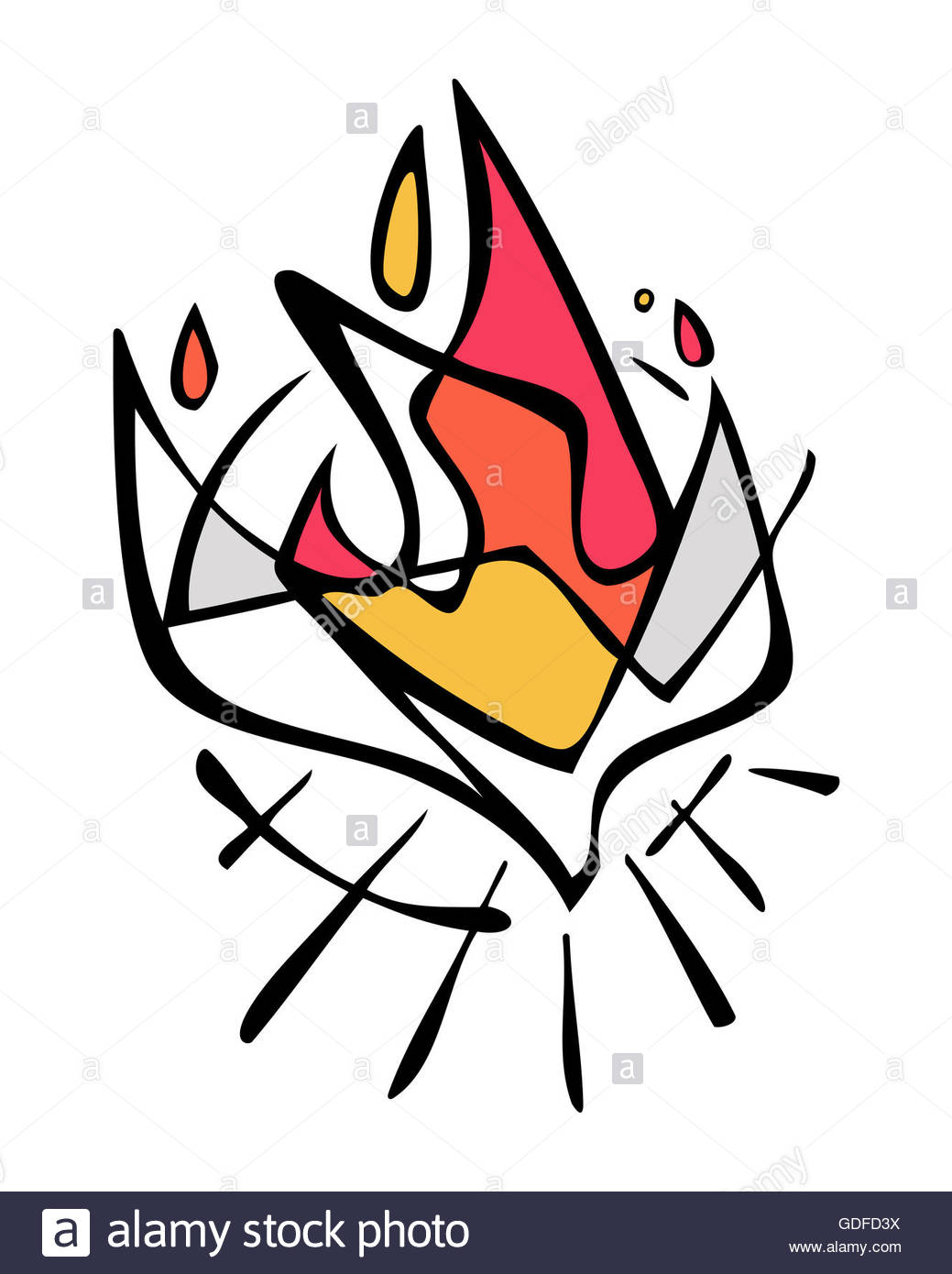 1039x1390 Hand Drawn Vector Illustration Or Drawing Of The Holy Spirit Stock