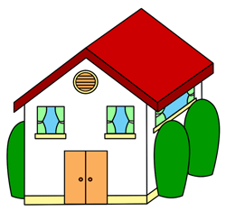 250x234 How To Draw A Cartoon House Drawing Cartoon House