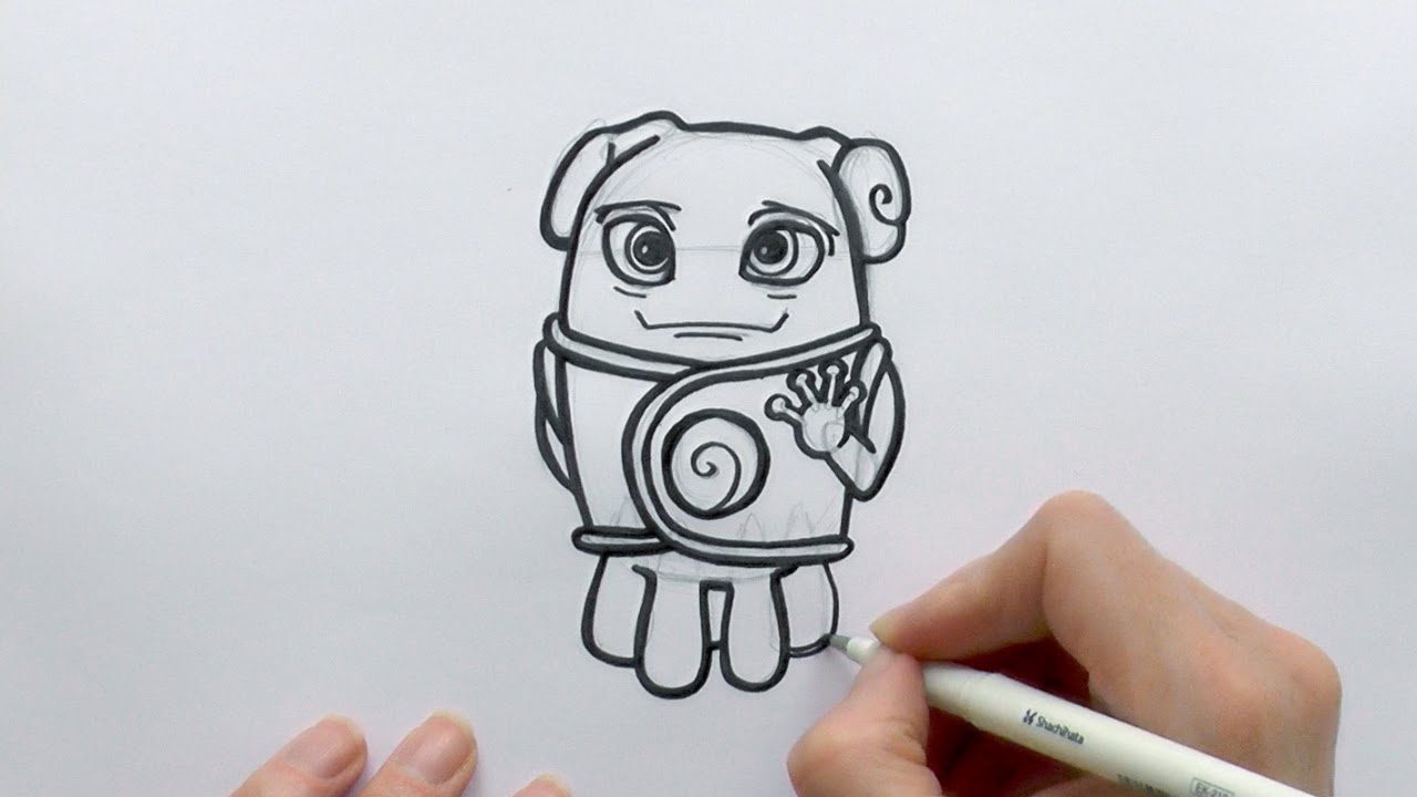 1280x720 How To Draw A Cartoon Oh The Alien From The Movie Home