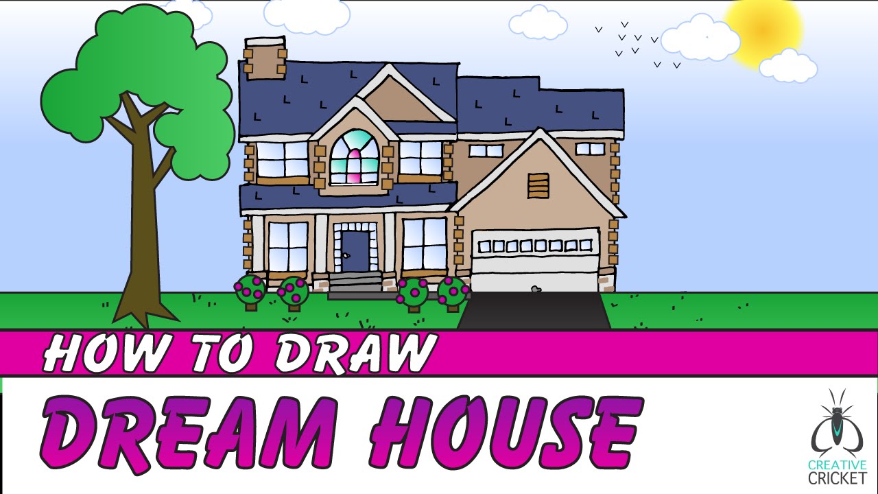 1280x720 How To Draw A House Step By Step