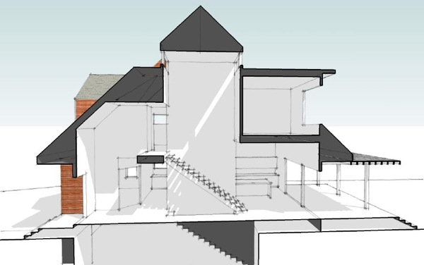 600x376 Modern House Plans By Gregory La Vardera Architect Motrad House