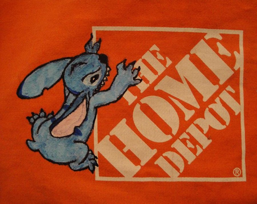 900x716 Stitch Eats Home Depot By Chibi Cheeks