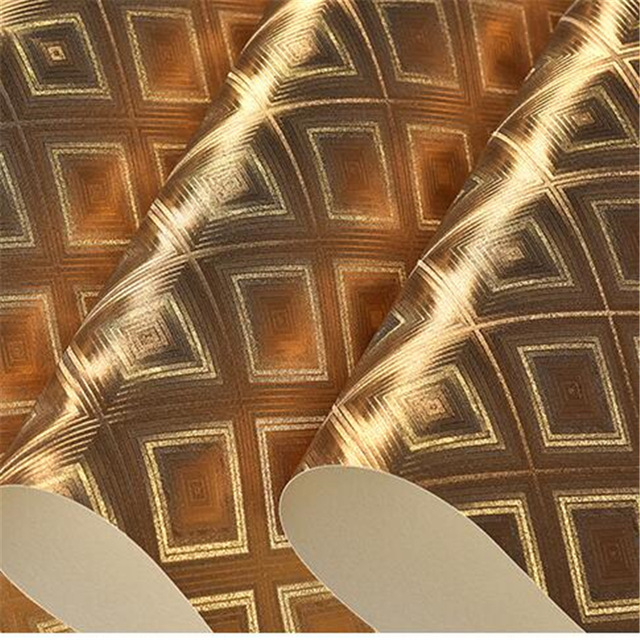 640x640 Beibehang Pure Gold Foil Wall Paper Drawing Cable Wallpaper Ktv