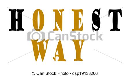450x263 Honesty Is The Best Policy! Stock Illustration