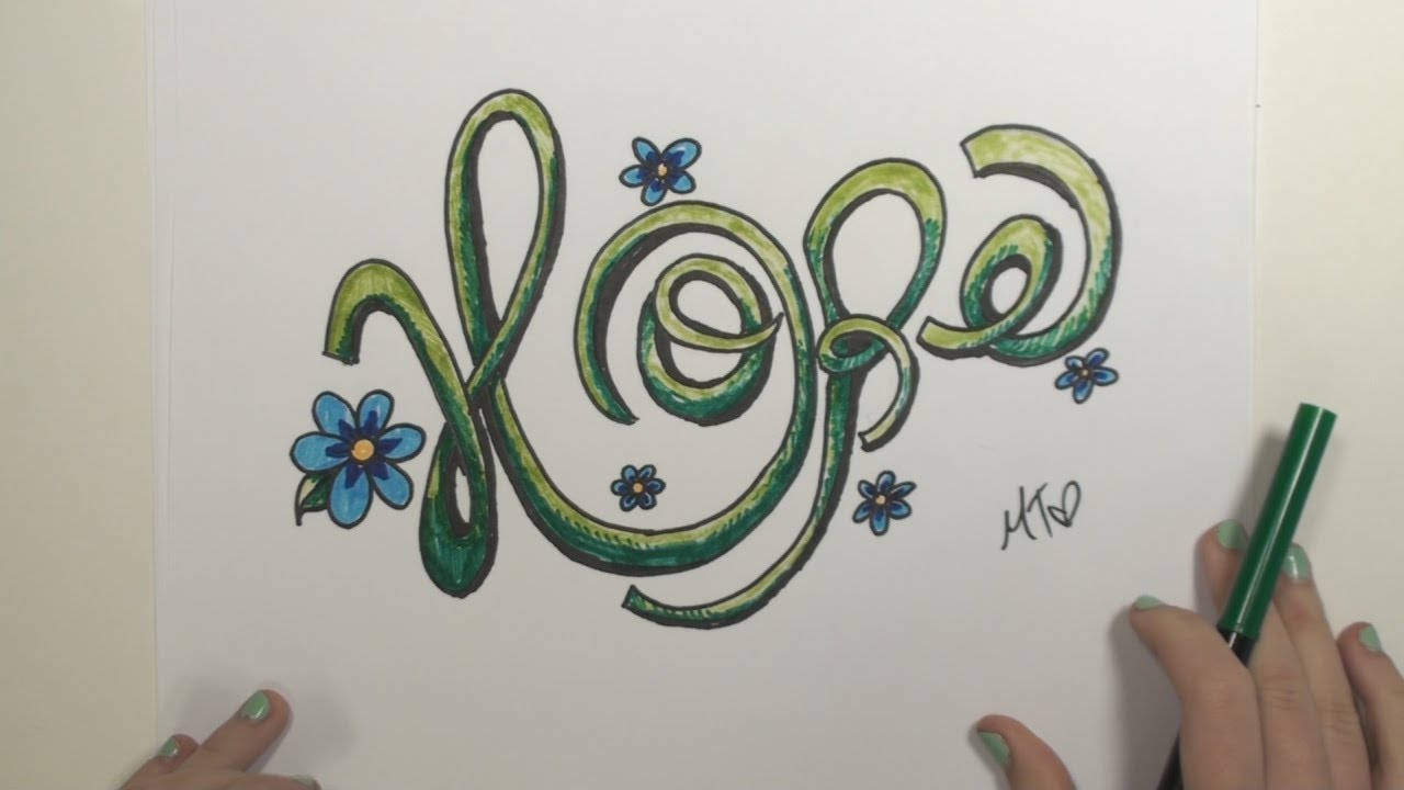 1280x720 How To Draw Graffiti Letters Hope