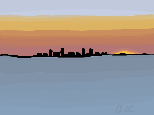 500x375 Live Canvas Sketchpan [Fire On The Horizon]