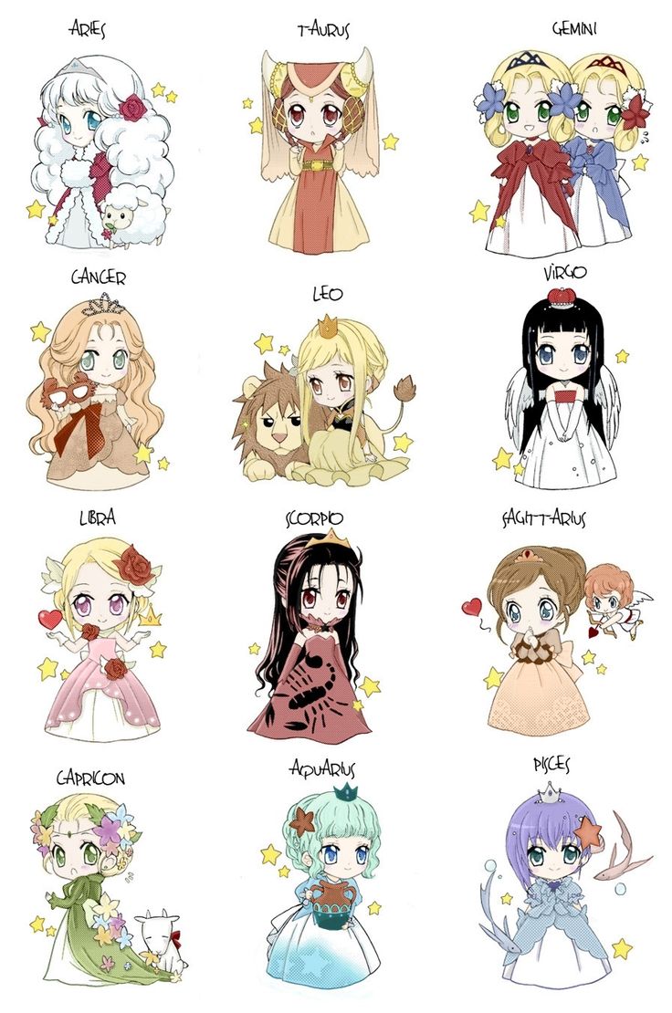 736x1110 Cutest Zodiac Zodiac Signs, Zodiac Drawing, Horoscope, Chibi