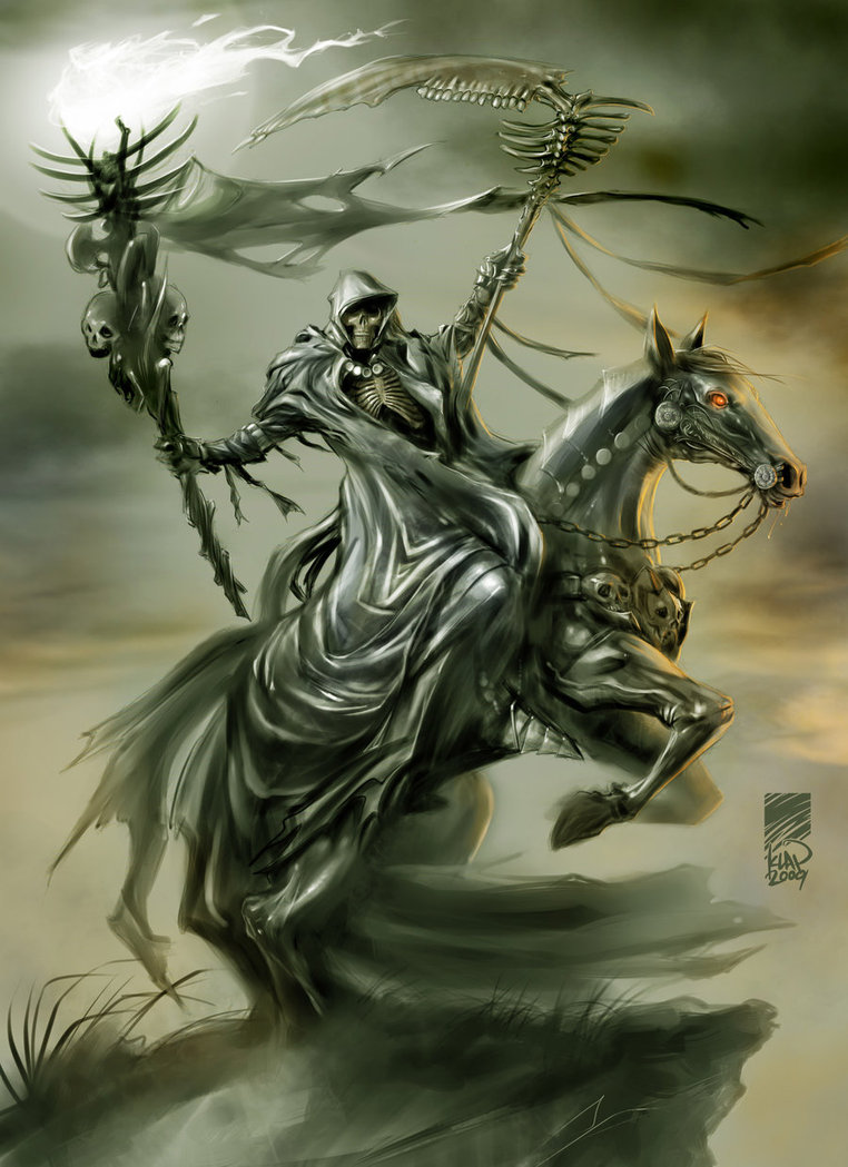 762x1049 Death, The Grim Rider By Scarypet