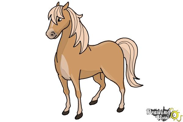600x400 How To Draw A Horse Easy