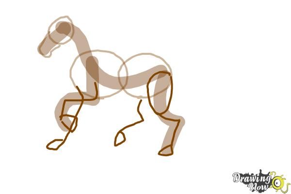 600x400 How To Draw A Horse Step By Step