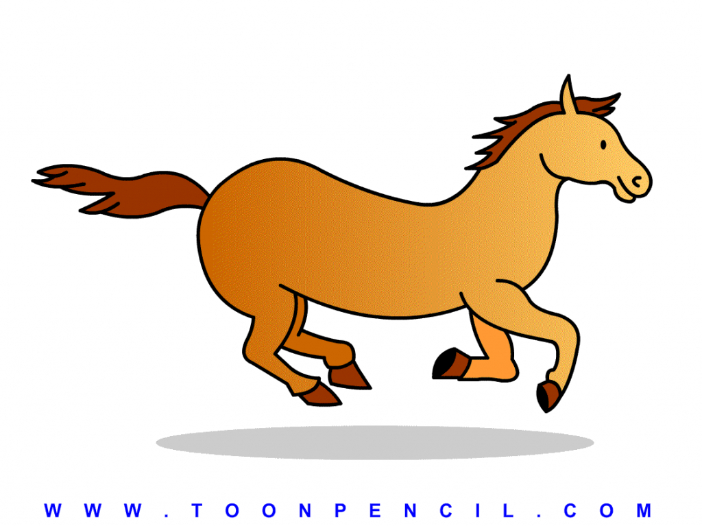 1024x767 How Draw A Horse For Kids Horse Drawing For Kids With How