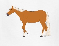 190x151 Palomino Horse Drawing T Shirt Spreadshirt