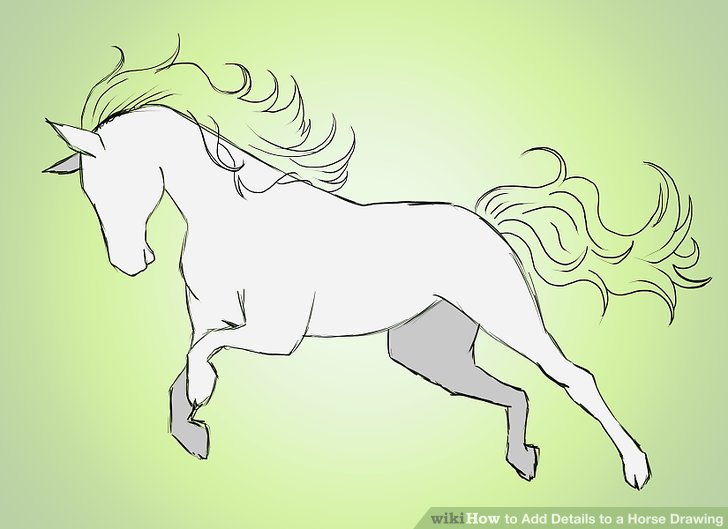728x529 4 Ways To Add Details To A Horse Drawing
