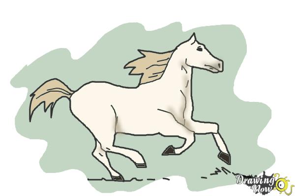 600x400 How To Draw A Horse Running