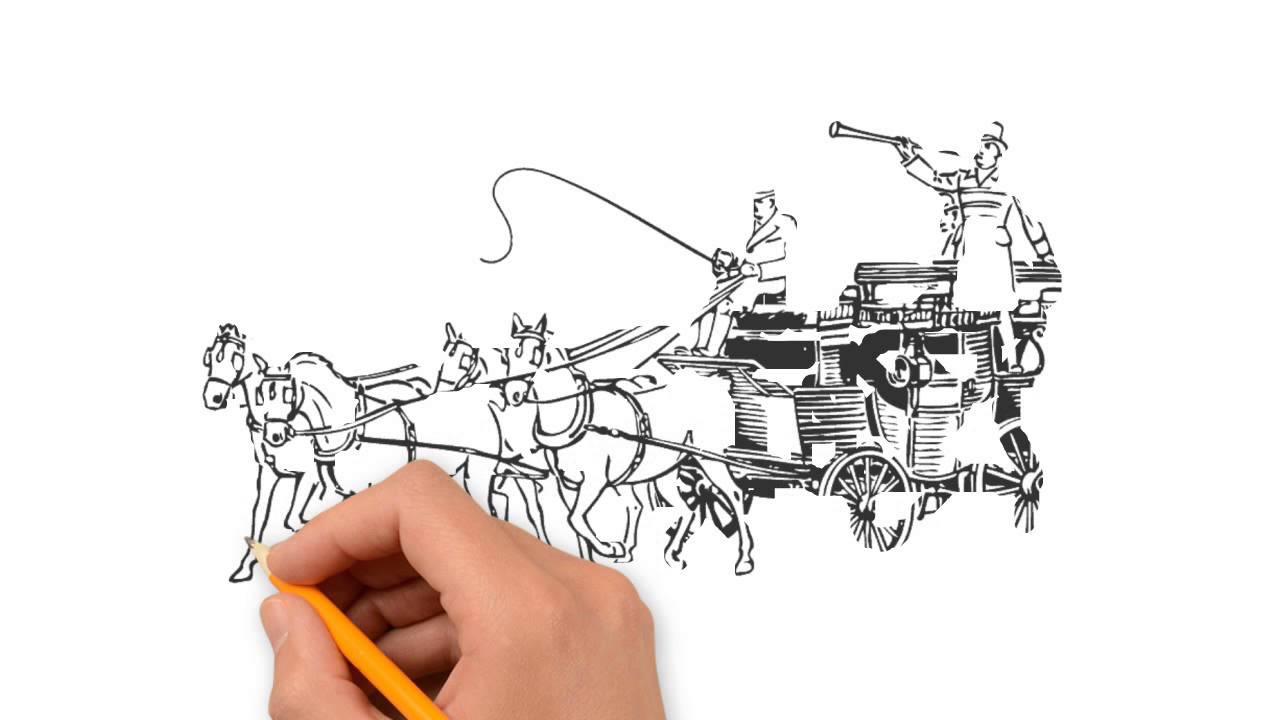 1280x720 A Horse And Carriage Nature Pencil To Draw Step By Step