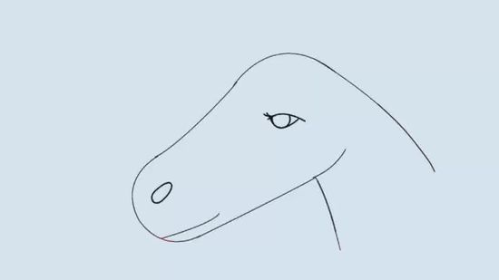 550x309 How To Draw A Horse Head 15 Steps (With Pictures)