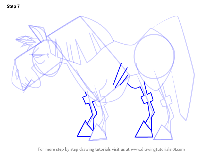 846x600 Learn How To Draw Horse From Total Drama (Total Drama) Step By