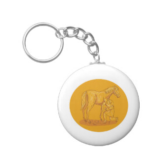 324x324 Horse Drawing Key Rings Amp Horse Drawing Key Ring Designs Zazzle