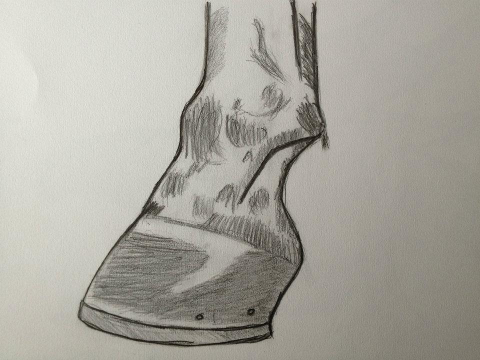 960x720 Horse Hoofleg Sketch By Grizzdesigns