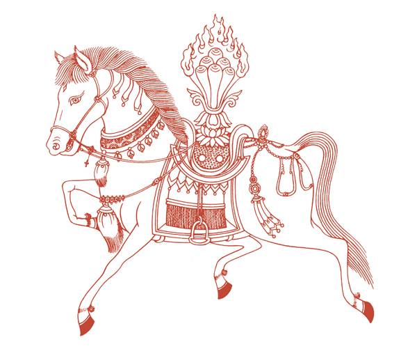 600x514 Lungta ~~ Wind Horsetibetan Prayer Flags Magic Forest Workshop