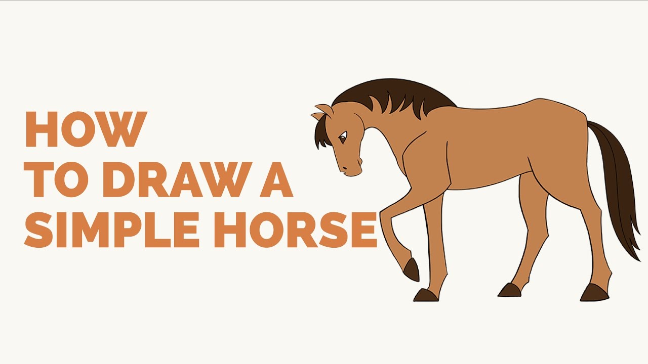 1280x720 How To Draw A Simple Horse