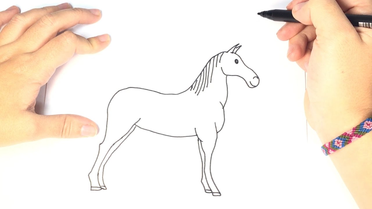 1280x720 How To Draw A Horse For Kids