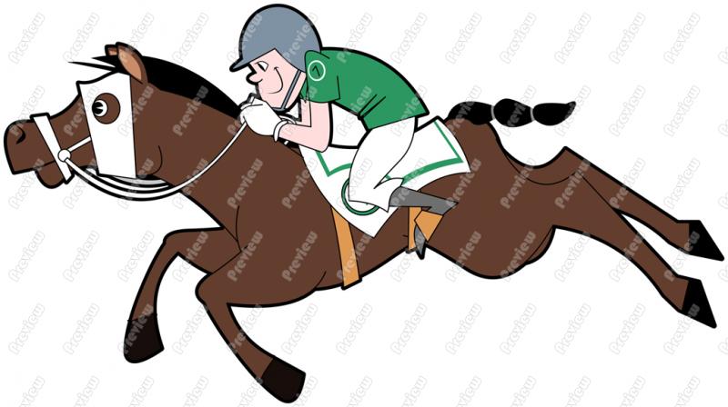 800x448 Horse Racing Clip Art