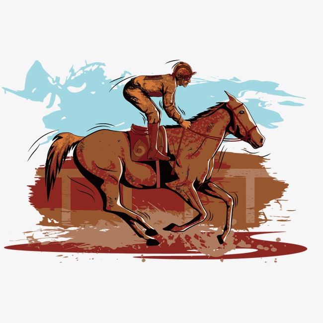650x650 Rider, Watercolor, Horse Riding, Drawing Material Png And Vector