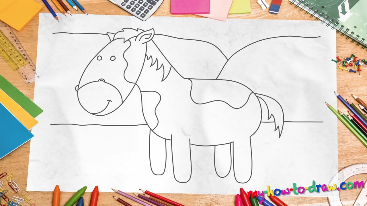1280x720 How To Draw A Horse