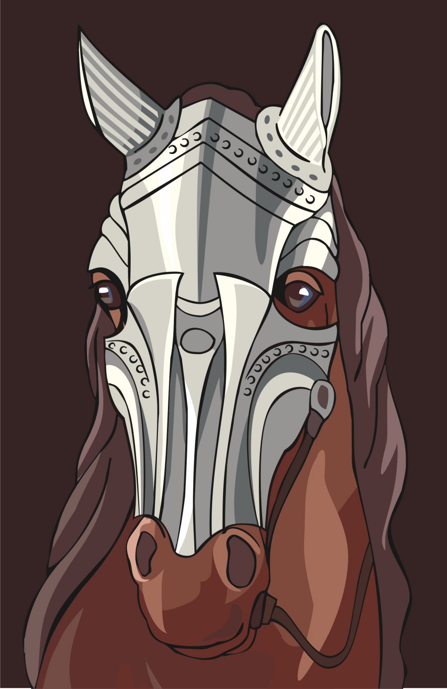 900x1386 Free Horse Vector Graphics