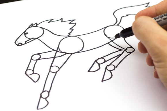 580x387 How To Draw A Horse