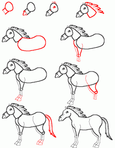 232x300 Horses Drawings Step By Stepkindofpets Kindofpets
