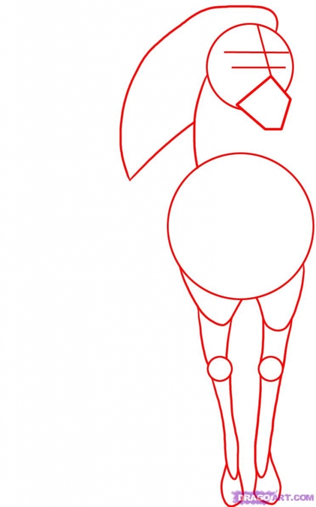 639x1024 How To Draw A Horse Easy How To Draw A Simple Horse Step Step Farm